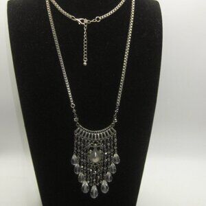 Silver Tone Chandelier Necklace
